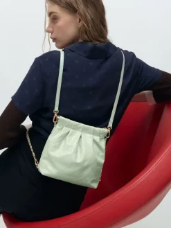 Duo Chain-Handle Two-Way Backpack