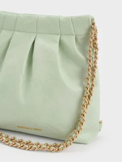 Duo Chain-Handle Two-Way Backpack