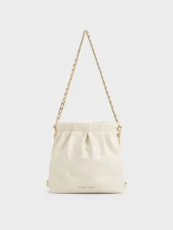 Duo Chain-Handle Two-Way Backpack