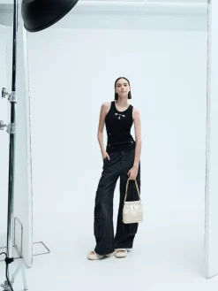 Duo Chain-Handle Two-Way Backpack