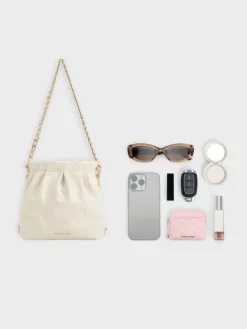 Duo Chain-Handle Two-Way Backpack