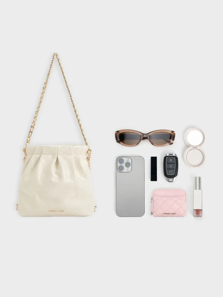 Duo Chain-Handle Two-Way Backpack