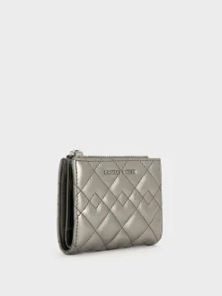 Duo Metallic Quilted Small Wallet