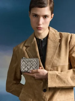 Duo Metallic Quilted Small Wallet