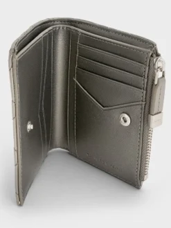 Duo Metallic Quilted Small Wallet