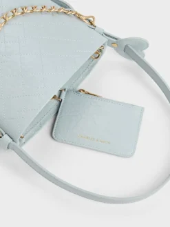 Duo Quilted Chain Bucket Bag