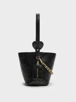 Duo Quilted Chain Bucket Bag