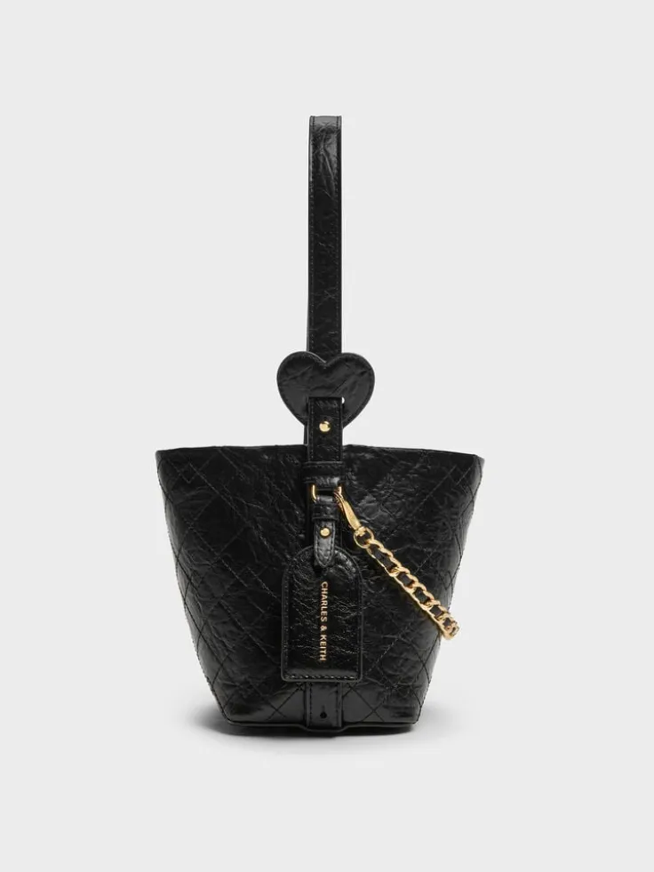 Duo Quilted Chain Bucket Bag