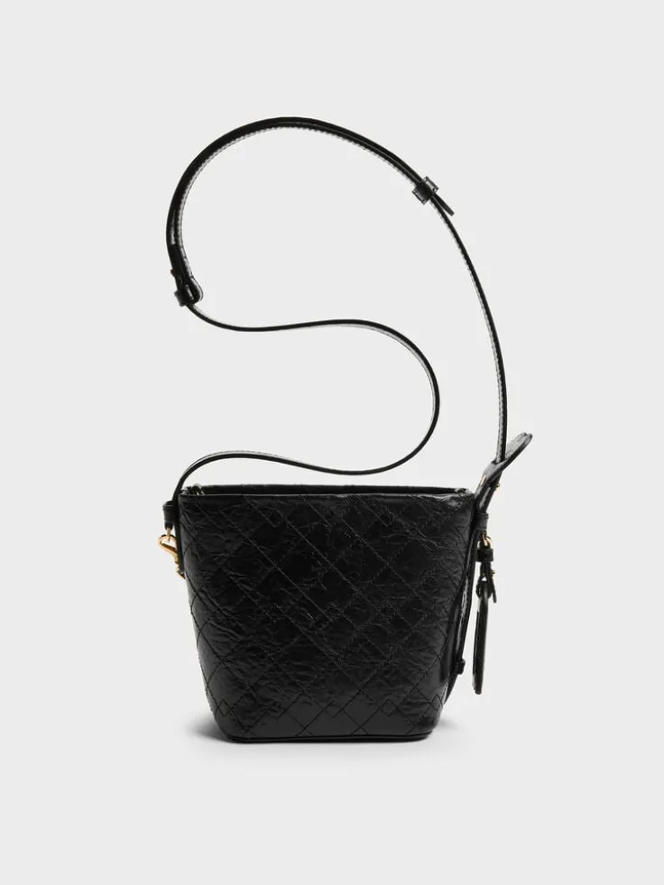 Duo Quilted Chain Bucket Bag