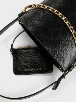 Duo Quilted Chain Bucket Bag