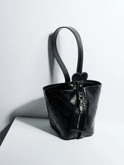 Duo Quilted Chain Bucket Bag
