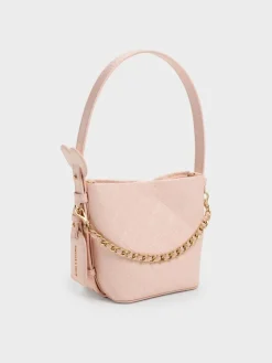 Duo Quilted Chain Bucket Bag
