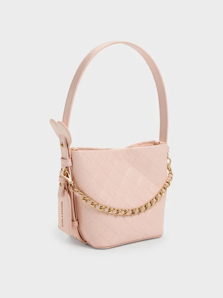 Duo Quilted Chain Bucket Bag