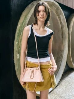 Duo Quilted Drawstring Bucket Bag
