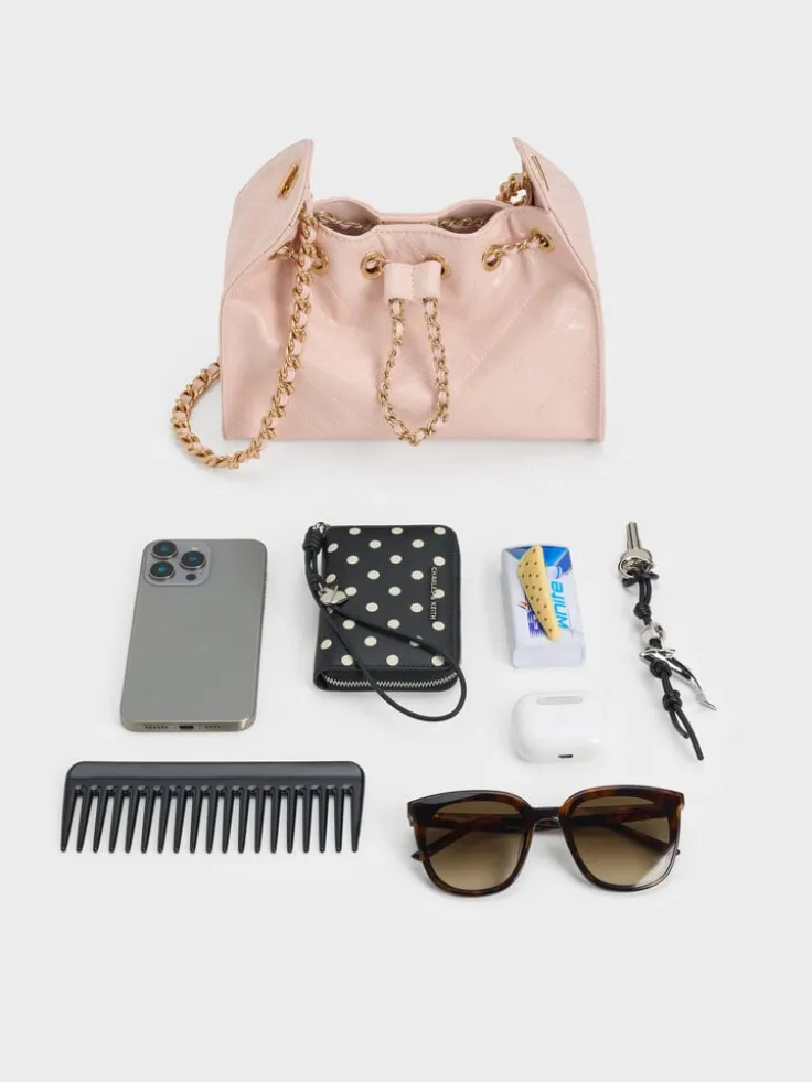 Duo Quilted Drawstring Bucket Bag