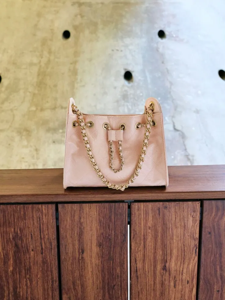 Duo Quilted Drawstring Bucket Bag