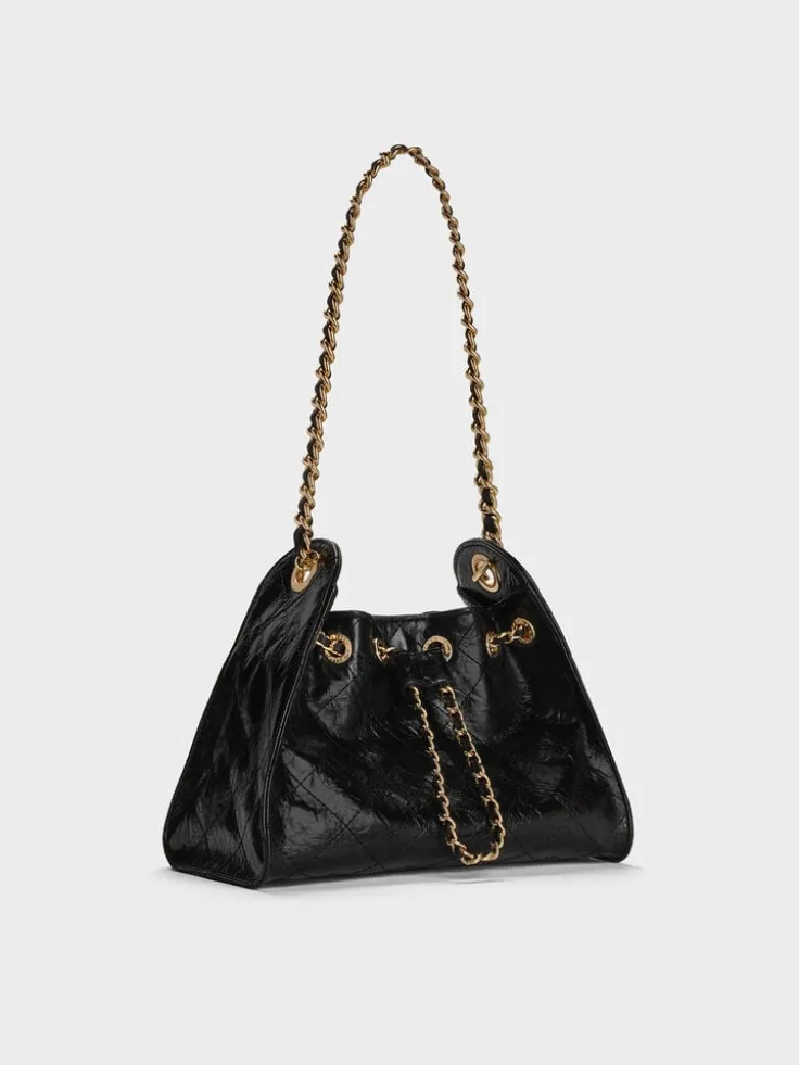 Duo Quilted Drawstring Bucket Bag
