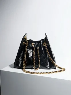 Duo Quilted Drawstring Bucket Bag