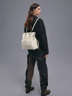 Duo Quilted Drawstring Two-Way Backpack