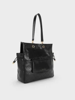 Duo Quilted Drawstring Two-Way Backpack
