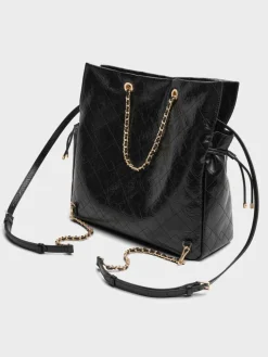 Duo Quilted Drawstring Two-Way Backpack