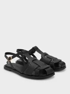 Easley T-Bar Caged Sandals