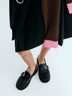 Eliot Platform Slingback Loafers