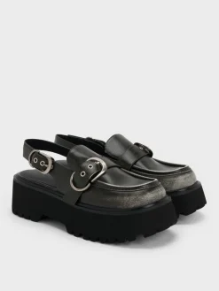 Eliot Platform Slingback Loafers