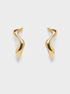 Emilia Wavy Drop Earrings