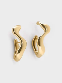 Emilia Wavy Drop Earrings