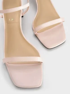 Emmaline Patent Leather Crystal Sandals