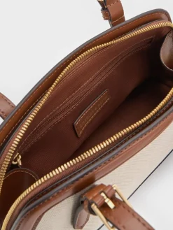 Enola Canvas Long-Handle Shoulder Bag