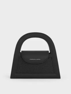 Este Glittered Top Handle Bag