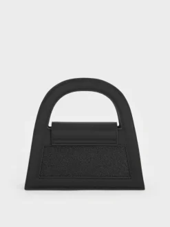 Este Glittered Top Handle Bag