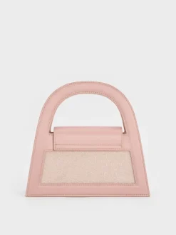 Este Glittered Top Handle Bag