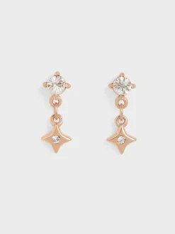 Everest Crystal Star Drop Earrings