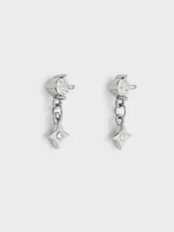 Everest Crystal Star Drop Earrings