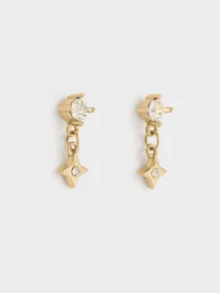 Everest Crystal Star Drop Earrings