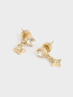 Everest Crystal Star Drop Earrings