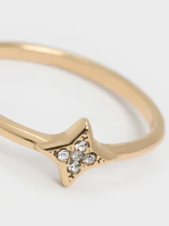 Everest Crystal Star Ring