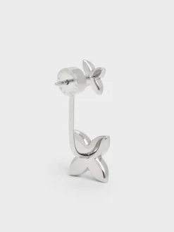 Felicity Flower-Crystal Drop Earrings