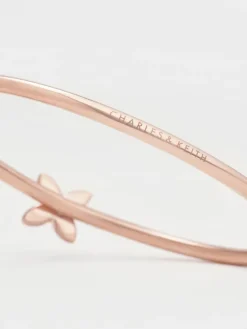 Felicity Flower-Motif Crystal Bangle