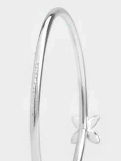Felicity Flower-Motif Crystal Bangle