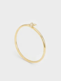 Felicity Flower-Motif Crystal Bangle