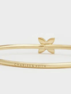 Felicity Flower-Motif Crystal Bangle