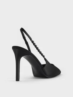 Flores Gem-Strap Slingback Pumps