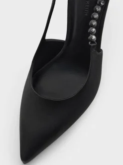 Flores Gem-Strap Slingback Pumps