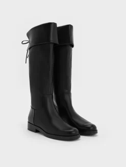 Fold-Over Thigh-High Boots