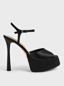 Francesca Peep-Toe Platform Heels