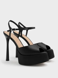 Francesca Peep-Toe Platform Heels
